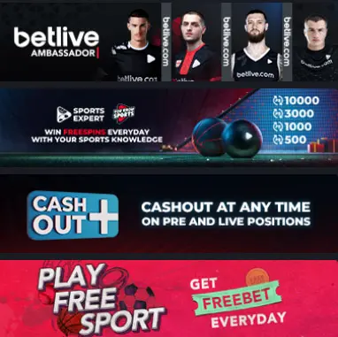 Beschikbare soorten weddenschappen BETLIVE